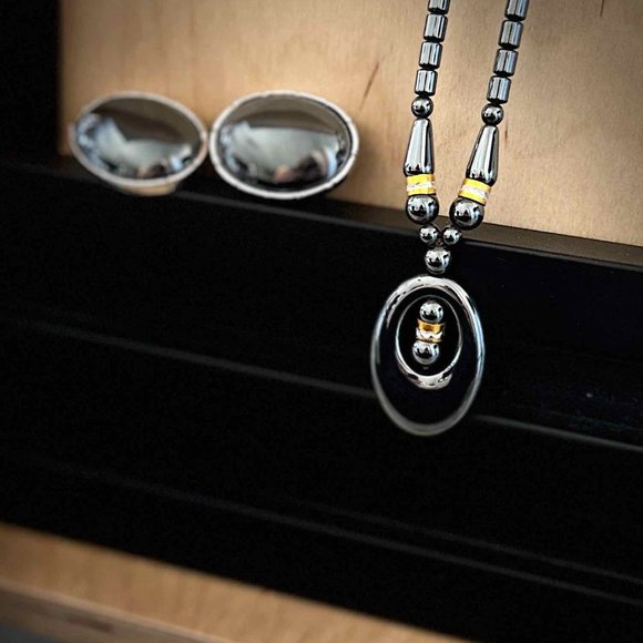 Nice Duo Necklace and clip earrings - Picture 2 of 4